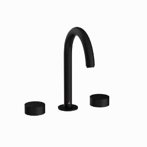 Picture of 3-Hole Basin Mixer with Pipe Spout - Black Matt
