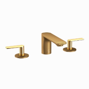 Picture of 3-Hole Basin Mixer - Lever: Gold Bright PVD | Body: Gold Matt PVD