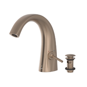 Picture of Joystick Basin Mixer with click clack waste - Gold Dust