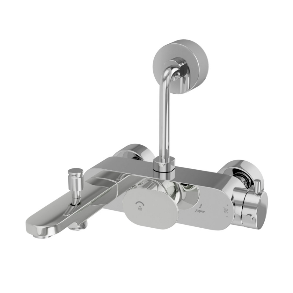 Picture of Exposed Thermostatic Bath & Shower Mixer 3-in-1 System - Chrome