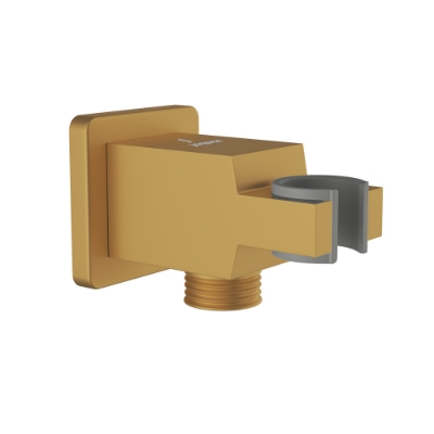 Picture of Square Wall Outlet - Gold Matt PVD
