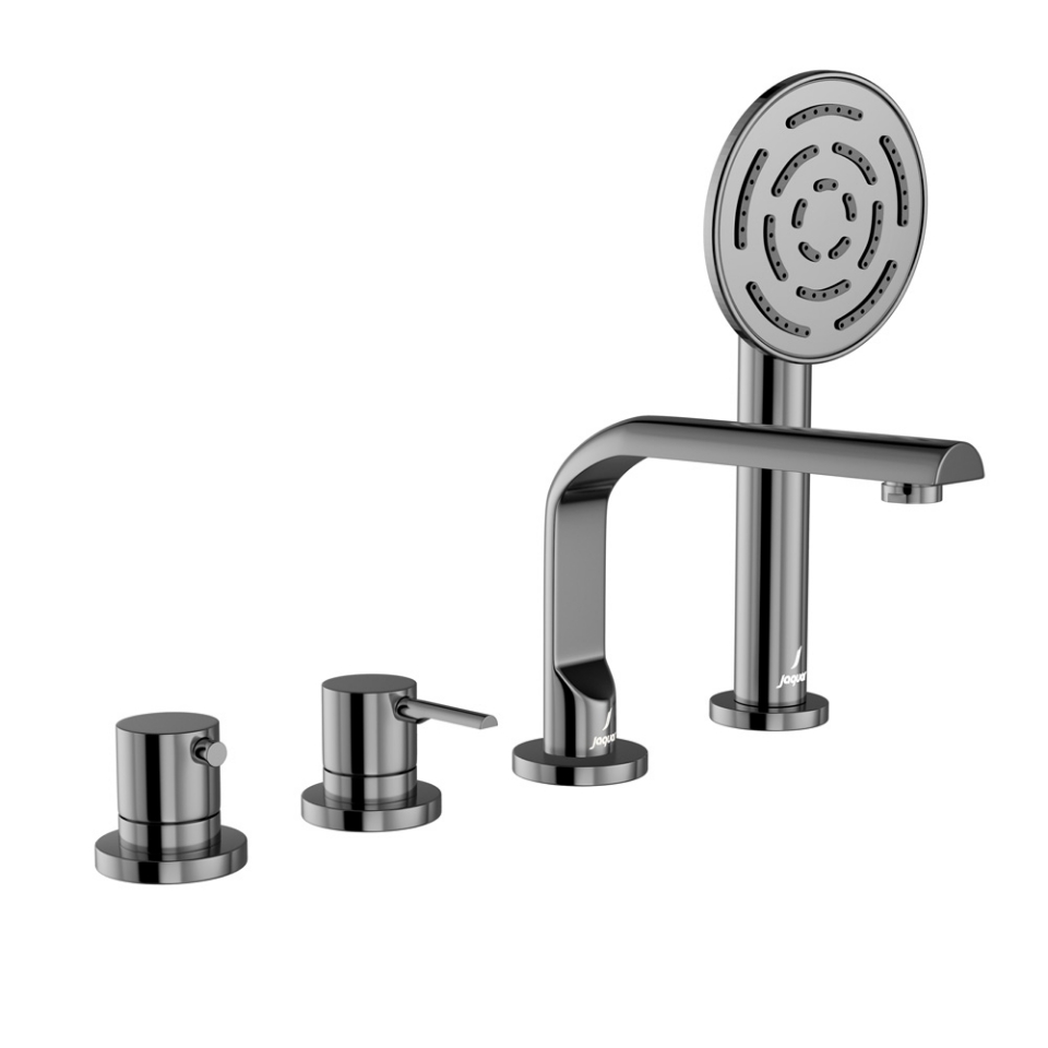 Picture of 4-Hole Thermostatic Bath & Shower Mixer - Black Chrome