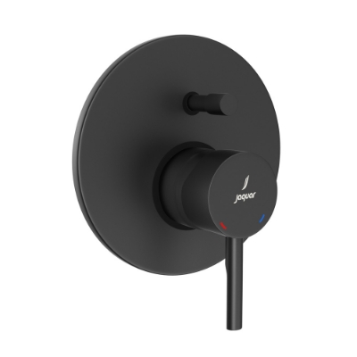 Picture of Exposed Part Kit of Single Lever Hi Flow In-wall Diverter - Black Matt