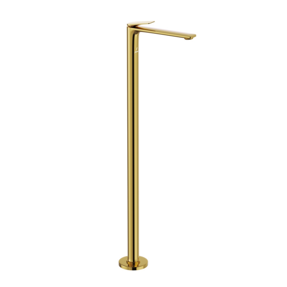 Picture of Floor Mounted Single Lever Basin Mixer - Gold Bright PVD